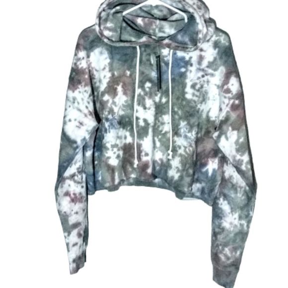 Women's Cropped Hoodie Wild Fable Tye Dye XL - Picture 6 of 7